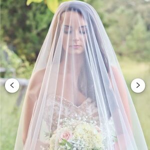 7.5’ illusion tulle drop veil